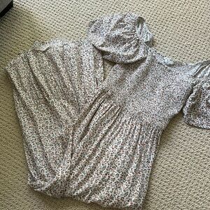 Pink Blush floral maternity dress